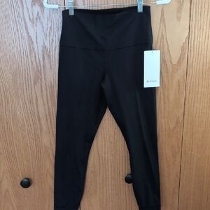 lululemon athletica Black Ribbed Leggings